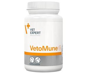 Vet Expert VetoMune Immune Support Supplement for Cats & Dogs - Boosts Natural Defences, Aids Recovery, 60 Capsules