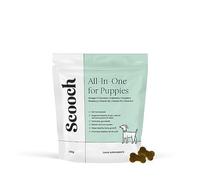 Vet Formulated Scooch Puppy All-In-One Multi Supplement To Prevent The Most Common Conditions | Support Gut, Skin, Joints | Premium, Natural, Human Grade, Hypoallergenic | Approx 60 Crunchy Chews