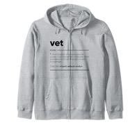Vet Funny Definition Zip Hoodie