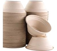 Vet-Grade, Biodegradable Disposable Pet Bowls Bulk 250 Pk 8 Oz/1 Cup. Germ-Free, Non-Toxic Food and Water Dishes for Puppies, Small Dogs and Cats. Sturdy, Leakproof and Allergen-Free for Healthy Pets!