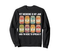 Vet Medicine Is My Jam Illustrated Veterinary Specialties Sweatshirt