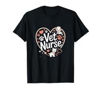 Vet Nurse Heart Veterinary Nurse funny T-Shirt