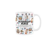 Vet Nurse Mug - Humorous Veterinary Trades Funny Novelty Gift - Tea/Coffee Hot Drinks White Ceramic Cup Present