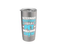 Vet Receptionist Veterinary Front Desk Stainless Steel Insulated Tumbler