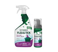 Vet’s Best Cat Grooming & Home Care Bundle | Cotton Spice Easy Spray 14 oz + Wipes 50 Count | Plant-Based Cat Coat, Bedding & Living Space Freshening Essentials