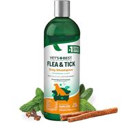 Vet’s Best Flea and Tick Advanced Strength Dog Shampoo - Dog Flea and Tick Treatment - Plant-Based Formula - Certified Natural Oils - 12 oz