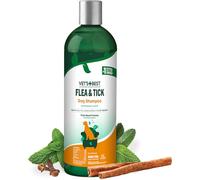 Vet’s Best Flea and Tick Advanced Strength Dog Shampoo - Dog Flea and Tick Treatment - Plant-Based Formula - Certified Natural Oils - 12 oz