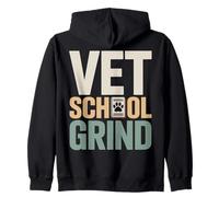 Vet School Grind Veterinary Student Study Zip Hoodie