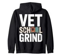 Vet School Grind Veterinary Student Study Zip Hoodie