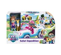 Vet Squad Yara & 4x4, Safari Expedition, 3 Inch Articulated Vet Figure with Vehicle, pet and Accessories