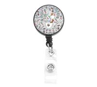 Vet Tech Badge Reel Retractable Pet Lovers Gift Veterinary Technician Badge Holder for Doctors Nurses Medical Worker
