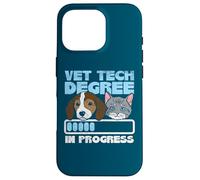 Vet Tech Degree In Progress Funny Veterinary Technician Case for iPhone 16 Pro
