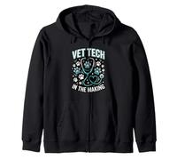 Vet Tech In The Making Veterinary Student Pet Care Zip Hoodie