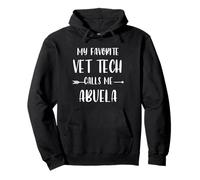 Vet Tech My Favorite Vet Tech Calls Me Abuela Xmas Pullover Hoodie