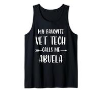 Vet Tech My Favorite Vet Tech Calls Me Abuela Xmas Tank Top