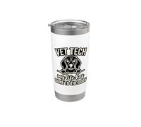 Vet Tech My Life Has Gone to The Dogs Funny Beagle Stainless Steel Insulated Tumbler