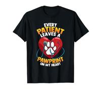 Vet Tech Student Design for Veterinarian - Leaves A Pawprint Value Graphic T-Shirt