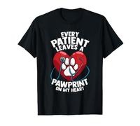 Vet Tech Student Design for Veterinarian - Leaves A Pawprint Value Graphic T-Shirt