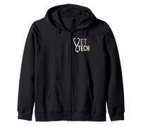 Vet Tech Veterinarian Squad Veterinary Receptionist Zip Hoodie