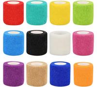 Vet Wrap Self Adhesive Bandage Breathable, Stretchable, Non Woven Size 5Cm X 4.5M Cohesive Tape For First Aid To Dogs, Horse