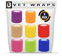 Vet Wrap Self Adhesive Bandage | Breathable, Stretchable, Non Woven | Size 5cm x 4.5m | Cohesive Tape for First Aid to Dogs, Horses, Cats, Sports (8)