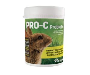 Vetark Pro-C Probiotic 100g Powder - Prebiotic & Probiotic With Added Vitamins For Rabbits & Other Small Mammals