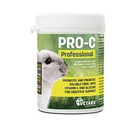 Vetark Pro-C Professional, Prebiotic & Probiotic for rabbits, guinea pigs and other small mammals with vitamins and glucose - 100g