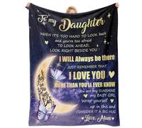 Vetbuosa Daughter Gifts from Mum, Daughter Birthday Gifts, Christmas/Graduation/Valentine's Day Gift for Daughter, Daughter Blanket 152x127cm