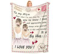 Vetbuosa Gifts for Mum, Blanket Gifts - 127x152cm Blanket, Perfect Mum Gifts, Gifts from Daughter Son, Mummy Birthday Gifts, Gifts for Mummy