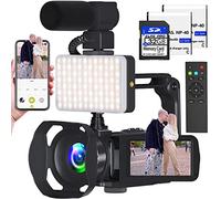 VETEK Video Camera 8k Camcorder 48MP UHD WiFi IR Night Vision Vlogging Camera for YouTube, 18X Digital Zoom 3.0“ LCD Screen Digital Camera with Microphone, 32G SD Card, Remote Control and 2 Batteries