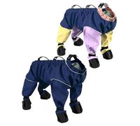 Vêtement Chiot - Combinaison Imperméable | Matériel PU | Tenue De Sortie Chaude Contre Glace Et Humidité Pour Chiens À Pattes Courtes, Comfortable, Meilleure Solution Pour Aventures Et Froid