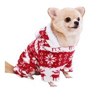 Vêtements de Noël Pour Animaux de Compagnie - Pull de Noël Pour Chien en Tricot Chaud - Tenue d'hiver Pour Chat, Costume de Noël Pour Petits et Grands Chiens