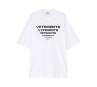 VETEMENTS logo-print cotton T-shirt - White L