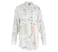 Vetements Preloved Hiver 2019 Receipt Button Up Shirt In White Cotton White