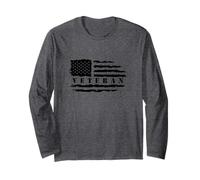 Veteran American Flag Memorial Day Patriotic Soldiers Army Long Sleeve T-Shirt