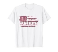 Veteran American Flag Memorial Day Patriotic Soldiers Army T-Shirt