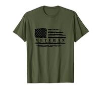 Veteran American Flag Memorial Day Patriotic Soldiers Army T-Shirt