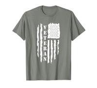 Veteran American Flag Memorial Day Patriotic Soldiers Army T-Shirt