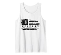 Veteran American Flag Memorial Day Patriotic Soldiers Army Tank Top