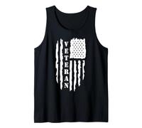Veteran American Flag Memorial Day Patriotic Soldiers Army Tank Top