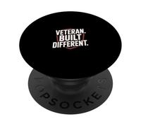 Veteran Built Different Military Service Pride PopSockets Adhesive PopGrip