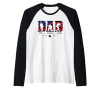 Veteran Dad Hero Legend Father's Day Raglan Baseball Tee