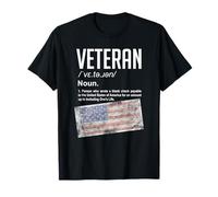 Veteran Definition Blank Check Patriotic T-Shirt