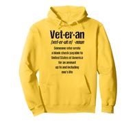 Veteran Definition Phonetic Tribute Military Honor Pullover Hoodie
