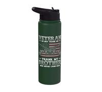 Veteran. Do not Thank me. Thank My Brother who Never Came ba Stainless Steel Insulated Water Bottle