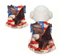 Veteran Eagle Badge XL Pet Apparel for Small Dogs-Cute Summer Outfit for Puppy, Soft Breathable Pet Clothes for Cat