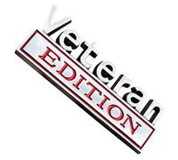 Veteran Edition Truck Emblem, Veteran Edition Car Badge, Car Emblems and Badges, Letter Badge Stickers, Self-Adhesive Car Stickers for Car, Truck, SUV, Motorhome, Scooter, Body