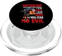 Veteran Even Though I Walk Through The Valley Of The Shadow PopSockets PopGrip for MagSafe