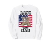 Veteran Father Favorite Veteran Is My Daddy Proud Kids Son Sweatshirt