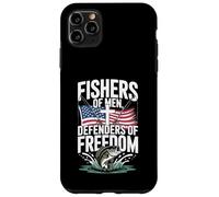 Veteran Fisherman Defender of Freedom Patriotic US Flag Case for iPhone 11 Pro Max